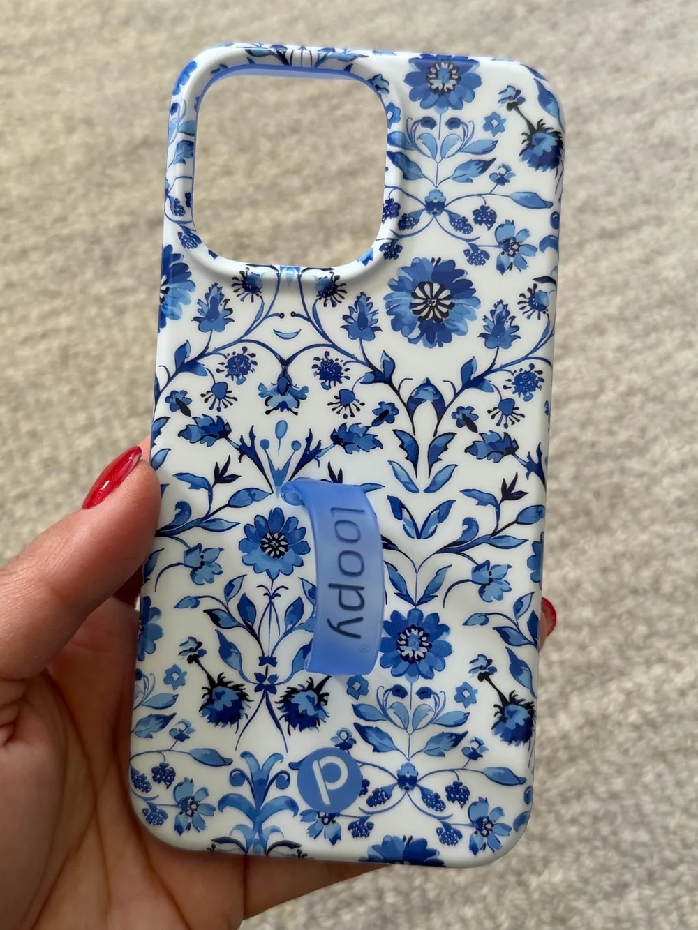 “Blue Willow” Loopy phone case